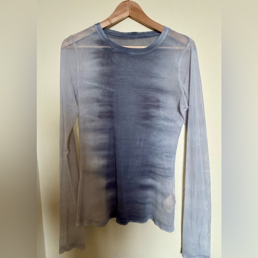 Raquel Allegra Gray Cotton L/S Tee